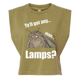 Yall Got Any Lamps Moth Meme Garment-Dyed Women's Muscle Tee