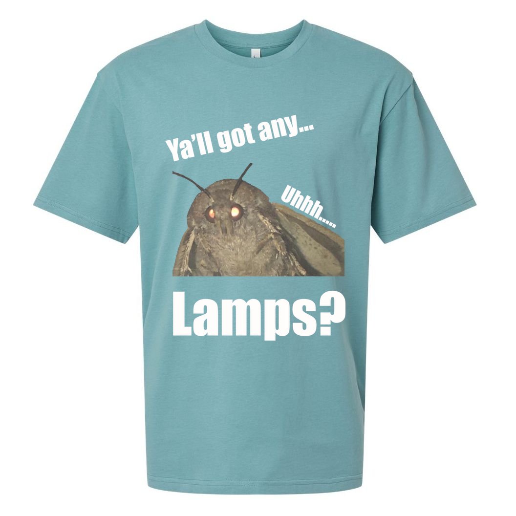 Yall Got Any Lamps Moth Meme Sueded Cloud Jersey T-Shirt