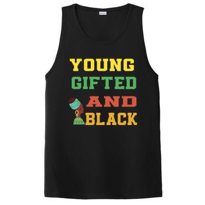 Young Gifted And Black Funny Outfit Meaningful Gift PosiCharge Competitor Tank