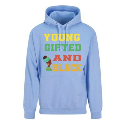 Young Gifted And Black Funny Outfit Meaningful Gift Unisex Surf Hoodie