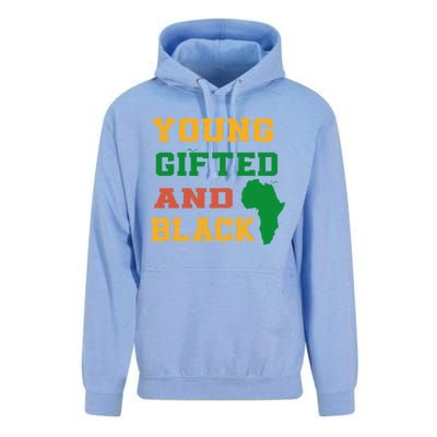 Young Gifted And Black Funny Outfit Cool Gift Unisex Surf Hoodie