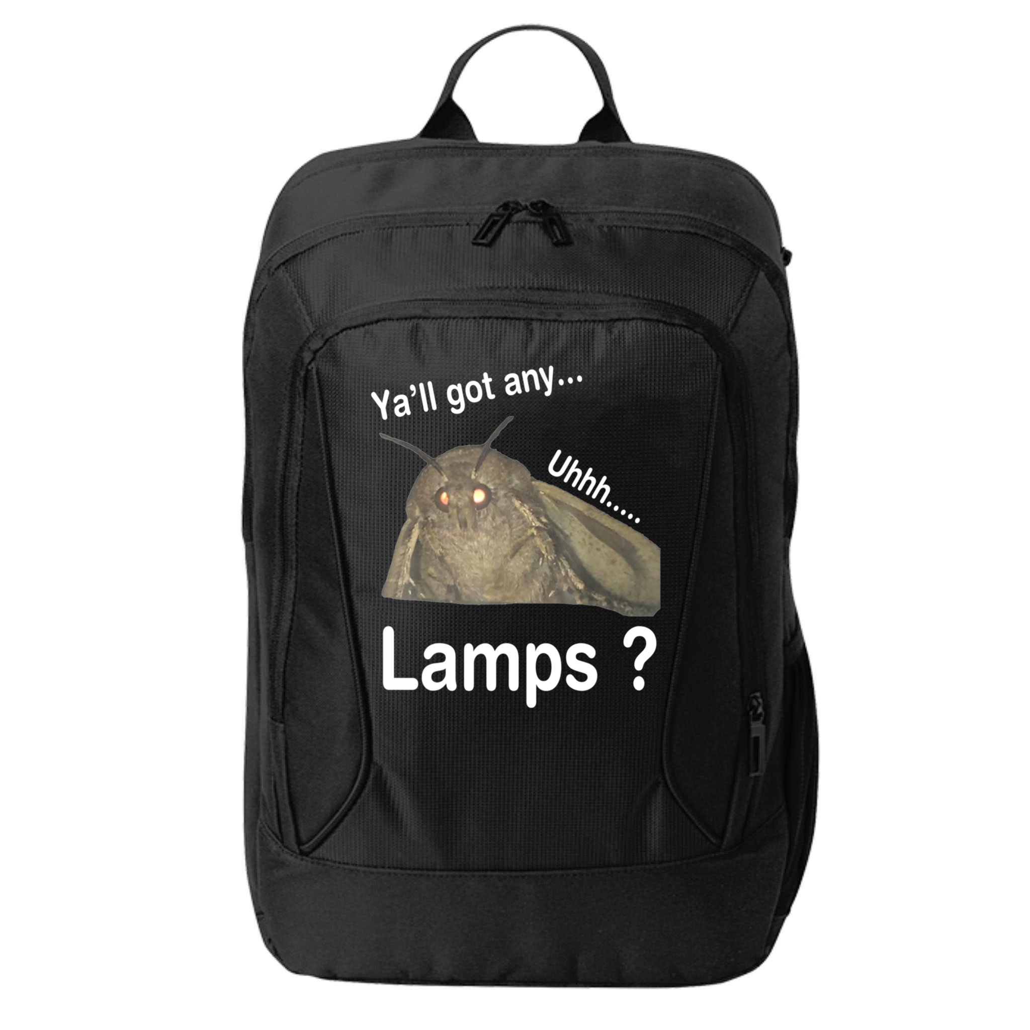 Y'all Got Any Lamps Moth Meme City Backpack