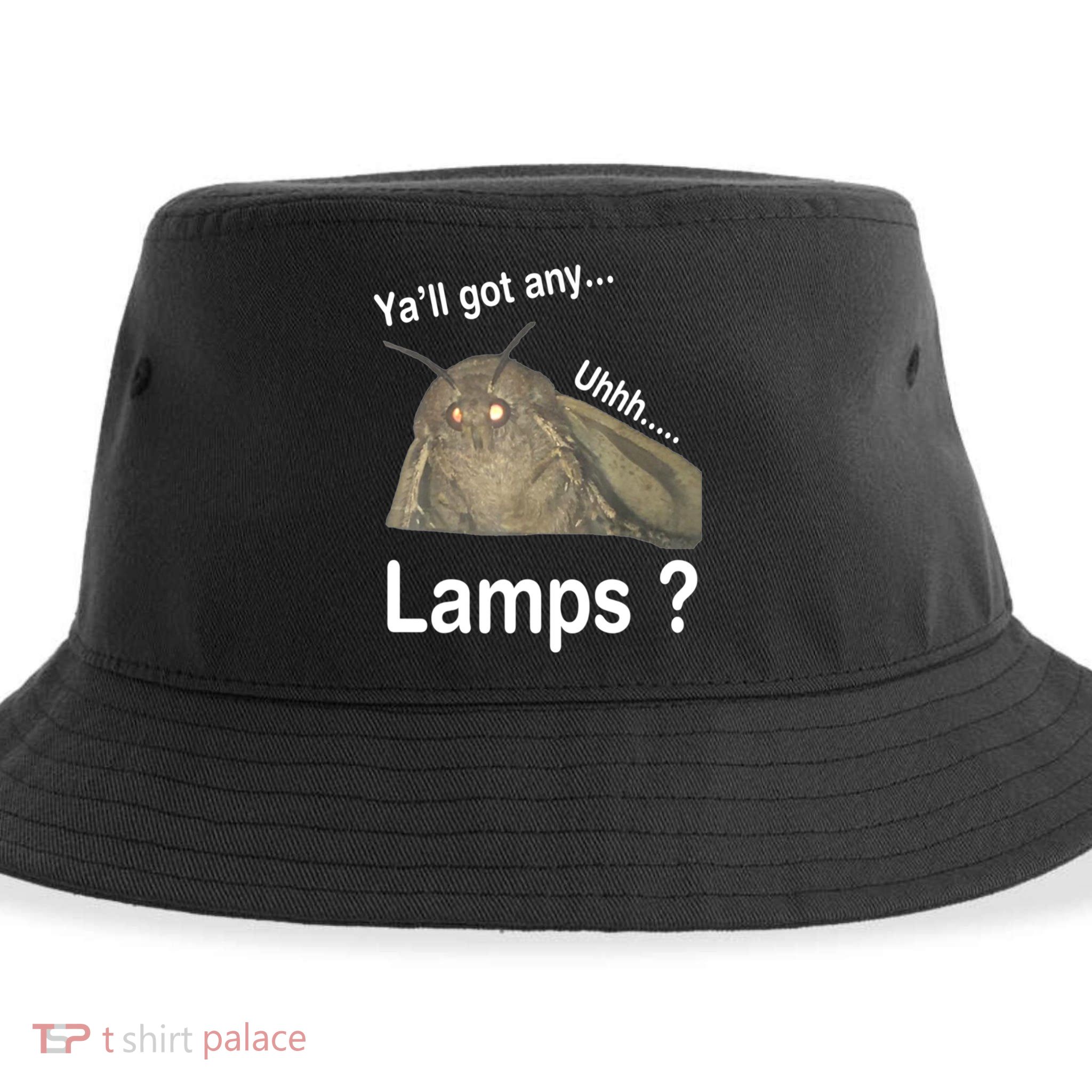 Y'all Got Any Lamps Moth Meme Sustainable Bucket Hat