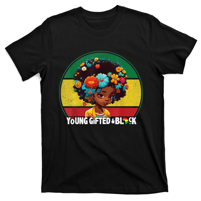 Young Gifted And Black Month History Baby Girl Vintage T-Shirt