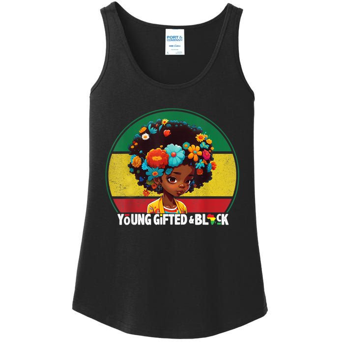 Young Gifted And Black Month History Baby Girl Vintage Ladies Essential Tank