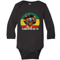 Young Gifted And Black Month History Baby Girl Vintage Baby Long Sleeve Bodysuit