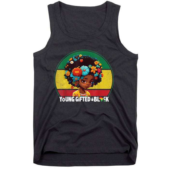 Young Gifted And Black Month History Baby Girl Vintage Tank Top