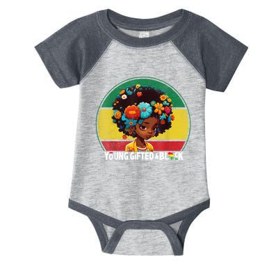 Young Gifted And Black Month History Baby Girl Vintage Infant Baby Jersey Bodysuit