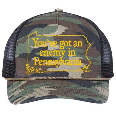 YouVe Got An Enemy Funny In Pennsylvania Funny Retro Rope Trucker Hat Cap