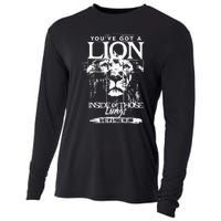 YouVe Got A Lion Inside Of Those Lungs Praise The Lord Cooling Performance Long Sleeve Crew