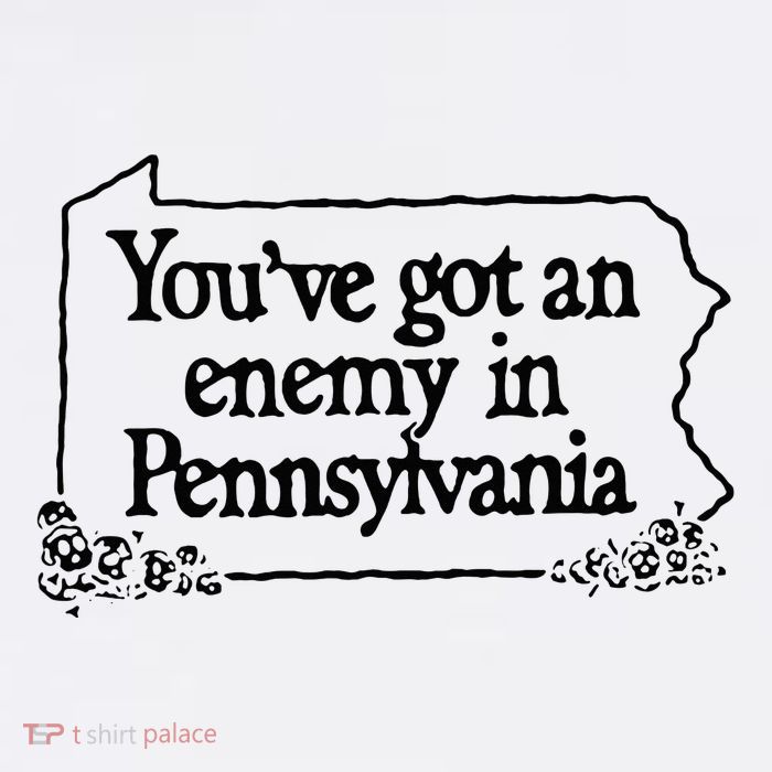 YouVe Got An Enemy In PennsylvaniaS Funny Quote T-Shirt