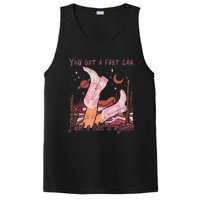 You Got A Fast Car I Want A Ticket To Anywhere Cowboy Boots PosiCharge Competitor Tank