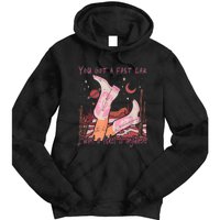 You Got A Fast Car I Want A Ticket To Anywhere Cowboy Boots Tie Dye Hoodie