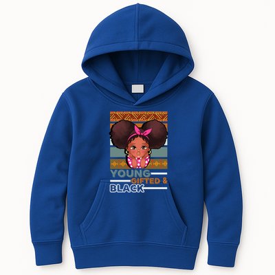Young Gifted Black Daughter Sister Mother Melanin Gift Kids Hoodie