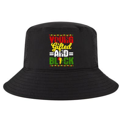 Young Gifted Black Melanin African Black History Month Cool Comfort Performance Bucket Hat