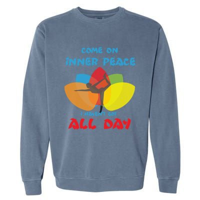 Yoga Gift Balance Inner Peace Chi Harmony Gift Garment-Dyed Sweatshirt