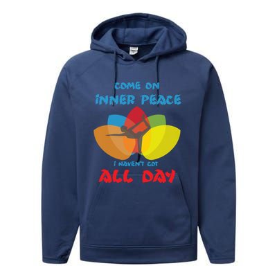 Yoga Gift Balance Inner Peace Chi Harmony Gift Performance Fleece Hoodie