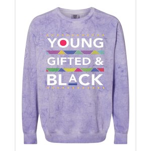 Young Gifted Black4 Black Magic Girl And Black History Colorblast Crewneck Sweatshirt