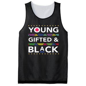 Young Gifted Black4 Black Magic Girl And Black History Mesh Reversible Basketball Jersey Tank