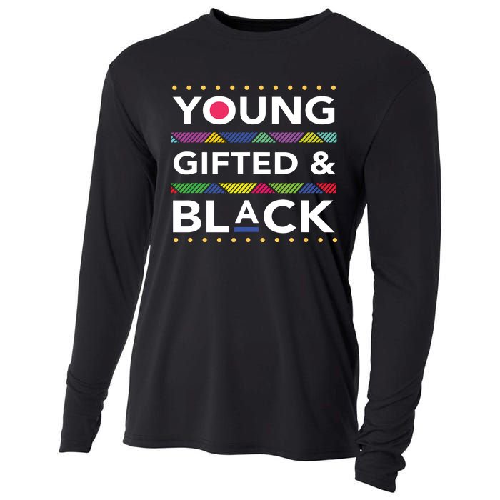 Young Gifted Black4 Black Magic Girl And Black History Cooling Performance Long Sleeve Crew