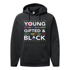 Young Gifted Black4 Black Magic Girl And Black History Performance Fleece Hoodie