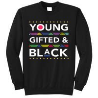 Young Gifted Black4 Black Magic Girl And Black History Sweatshirt