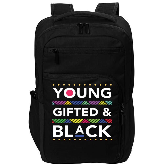 Young Gifted Black4 Black Magic Girl And Black History Impact Tech Backpack