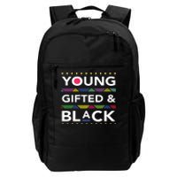 Young Gifted Black4 Black Magic Girl And Black History Daily Commute Backpack