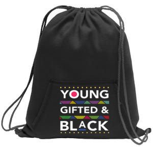 Young Gifted Black4 Black Magic Girl And Black History Sweatshirt Cinch Pack Bag