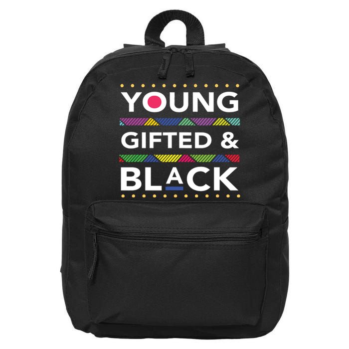 Young Gifted Black4 Black Magic Girl And Black History 16 in Basic Backpack