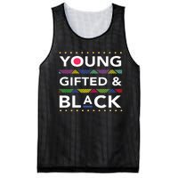 Young Gifted Black4 Black Magic Girl And Black History Mesh Reversible Basketball Jersey Tank