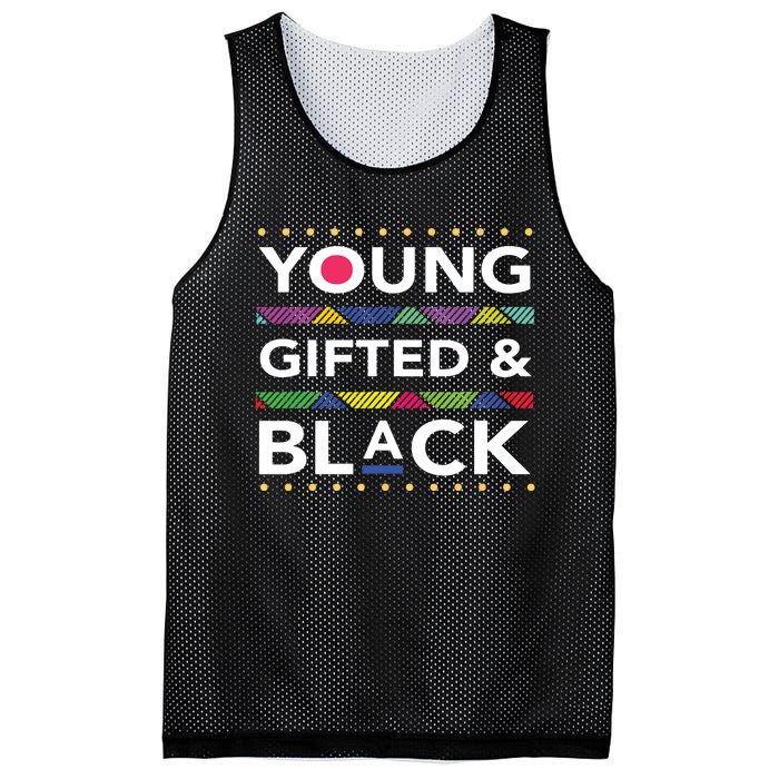 Young Gifted Black4 Black Magic Girl And Black History Mesh Reversible Basketball Jersey Tank