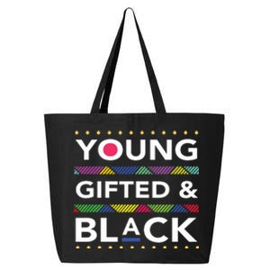 Young Gifted Black4 Black Magic Girl And Black History 25L Jumbo Tote