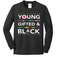 Young Gifted Black4 Black Magic Girl And Black History Kids Long Sleeve Shirt