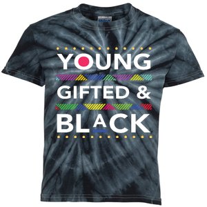 Young Gifted Black4 Black Magic Girl And Black History Kids Tie-Dye T-Shirt