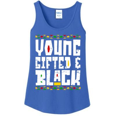 Young Gifted Black Funny Juneteenth Black History Month Great Gift Ladies Essential Tank