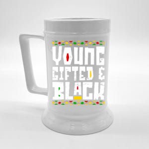 Young Gifted Black Funny Juneteenth Black History Month Great Gift Beer Stein