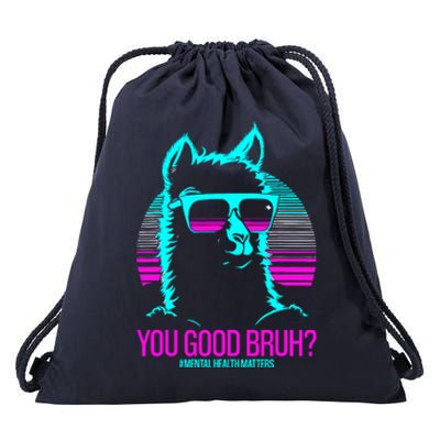 You Good Bruh? Therapytal Health Matters Awareness Drawstring Bag