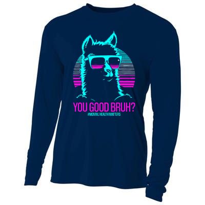 You Good Bruh? Therapytal Health Matters Awareness Cooling Performance Long Sleeve Crew