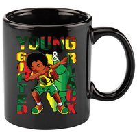 Young Gifted & Black History Month Cute Dabbing 11oz C Handle Ceramic Mug