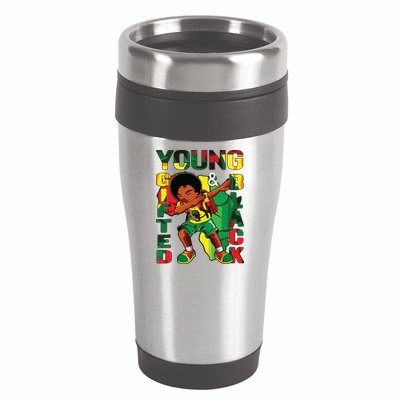 Young Gifted & Black History Month Cute Dabbing 16oz Travel Tumbler