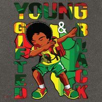 Young Gifted & Black History Month Cute Dabbing Cotton Canvas Backpack