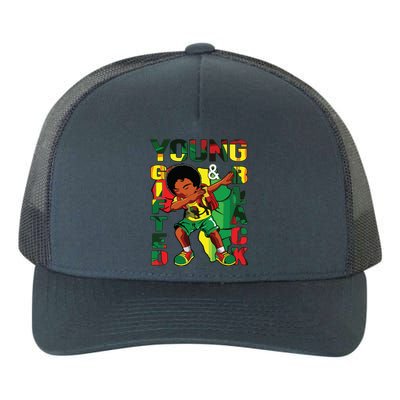 Young Gifted & Black History Month Cute Dabbing Yupoong Adult 5-Panel Trucker Hat