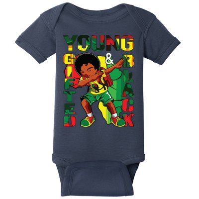 Young Gifted & Black History Month Cute Dabbing Baby Bodysuit