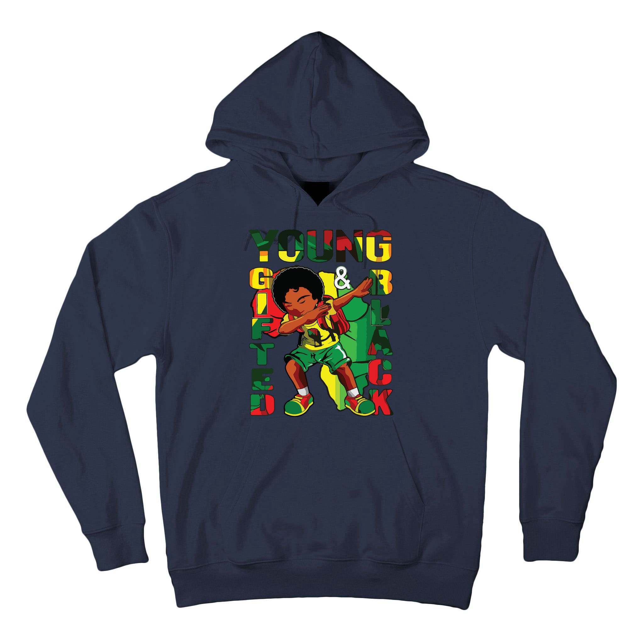 Young Gifted & Black History Month Cute Dabbing Tall Hoodie