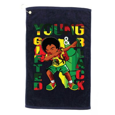 Young Gifted & Black History Month Cute Dabbing Golf Towel