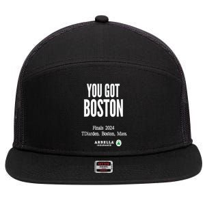 You Got Boston Finals 2024 7 Panel Mesh Trucker Snapback Hat