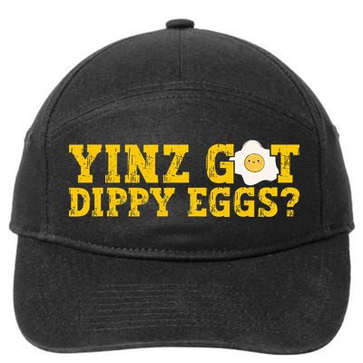 Yinz Got Dippy Eggs Jagoff Pittsburgh Pennsylvania Yinzer 7-Panel Snapback Hat