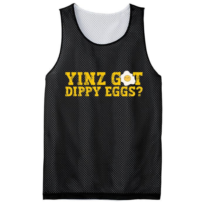 Yinz Got Dippy Eggs Jagoff Pittsburgh Pennsylvania Yinzer Mesh Reversible Basketball Jersey Tank