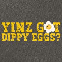 Yinz Got Dippy Eggs Jagoff Pittsburgh Pennsylvania Yinzer Cotton Canvas Backpack